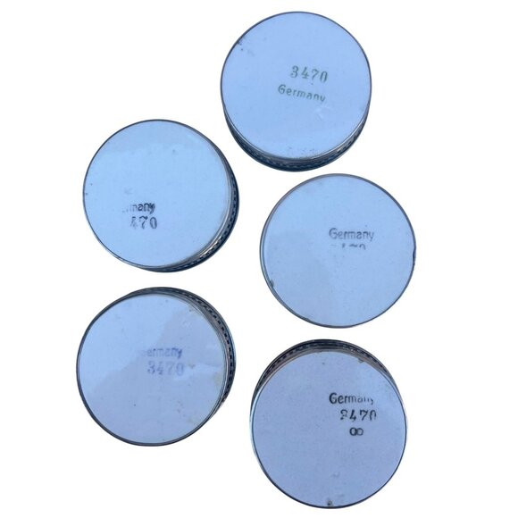 Vintage Delft Blue Windmill Scene Tray & 5 Coasters With Filigree Sides Marked G - Picture 4 of 16